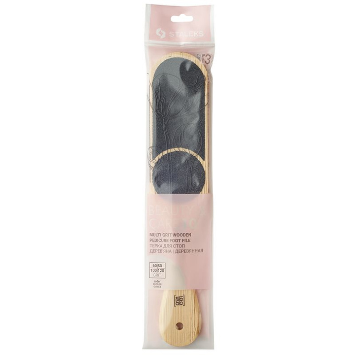 Staleks Tarka do stóp drewniana BEAUTY & CARE 10, typ 3 (60/80/100/120 grit)