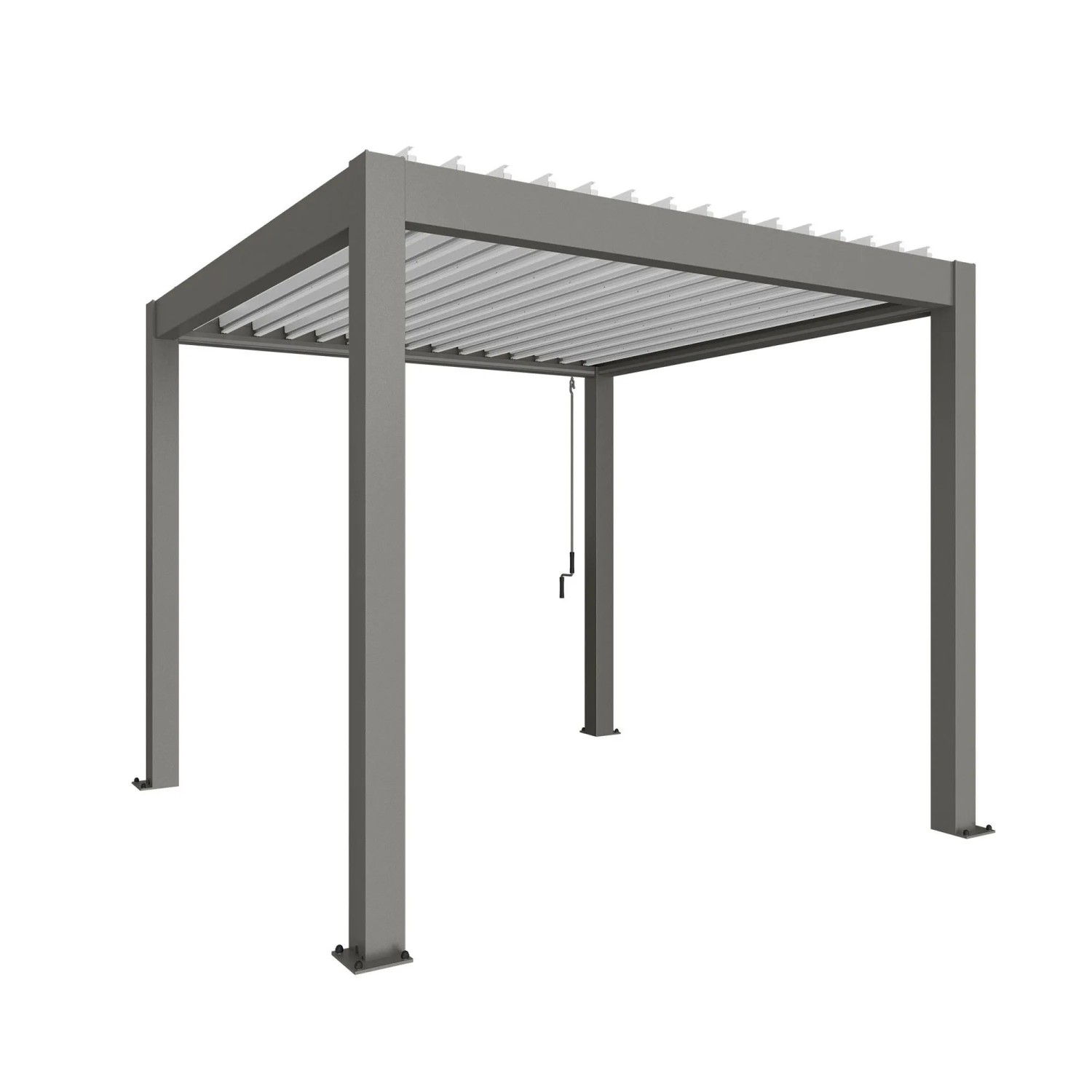 Biohort Pergola 3 m x 3 m kwarc biały
