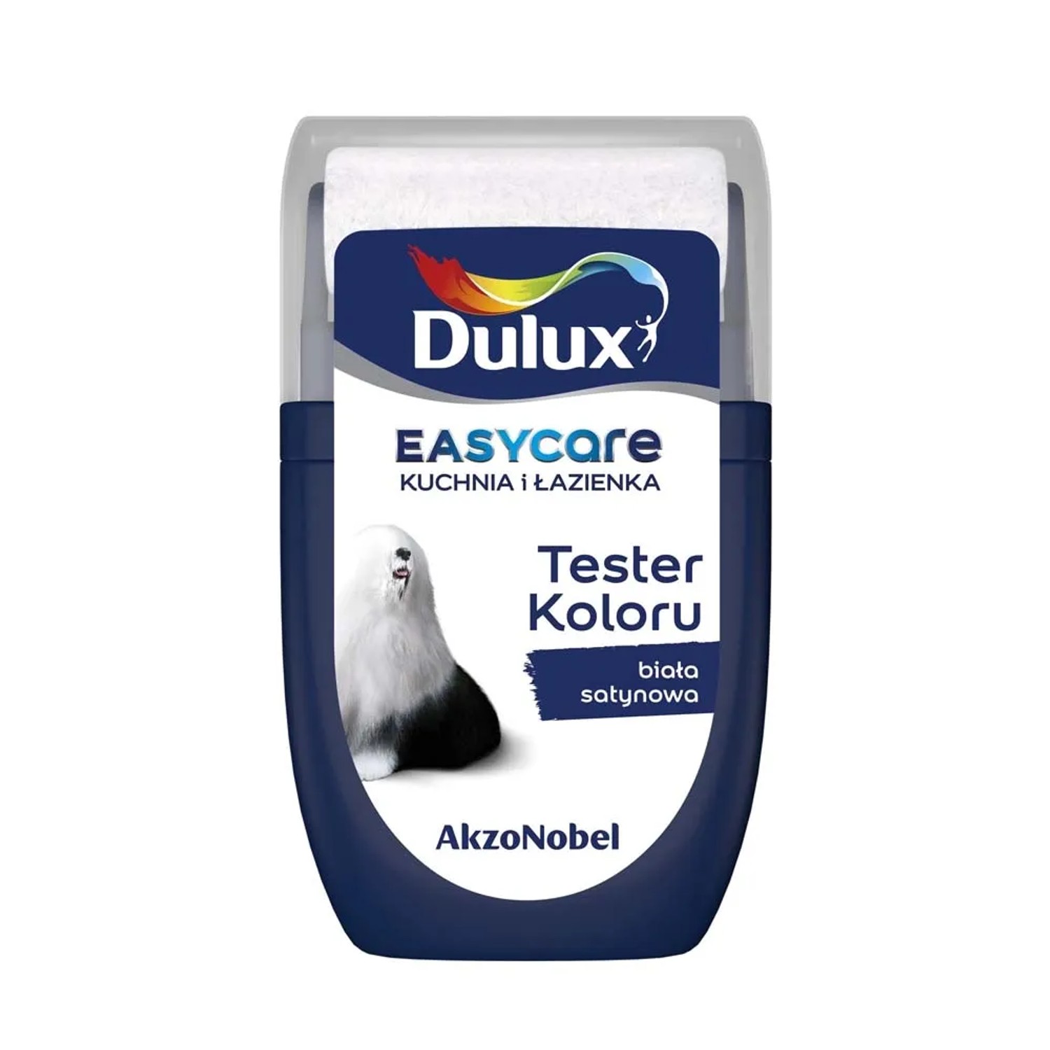 Tester farby Dulux EasyCare Kuchnia i Łazienka biała satynowa 30 ml