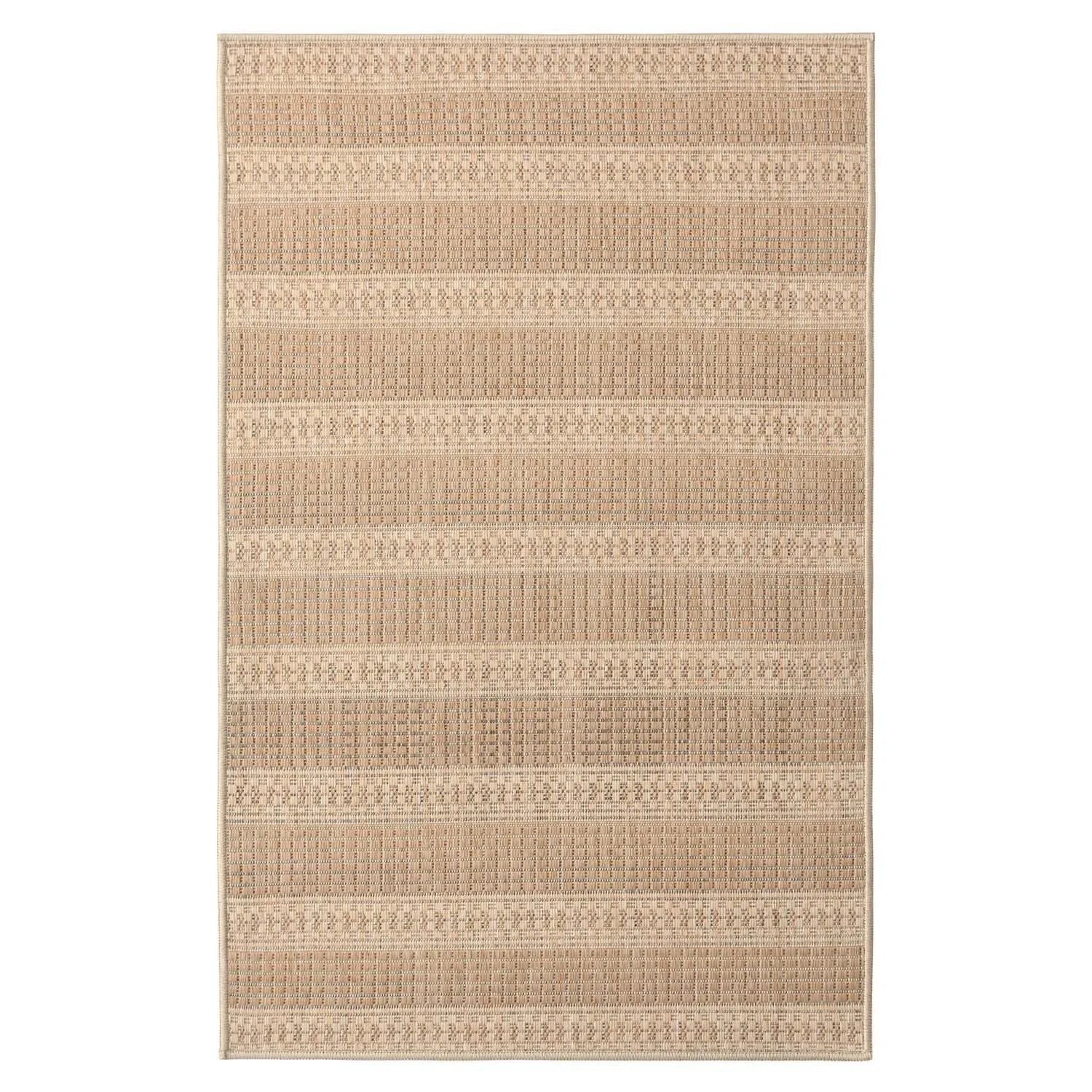 Indavo Dywan zewnętrzny PALOMA pasy 160 x 220 cm brązowy