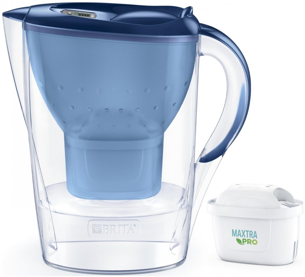 Dzbanek filtrujący Brita Marella, 2.4l, niebieski + 1 wkład Maxtra Pro Pure Performance