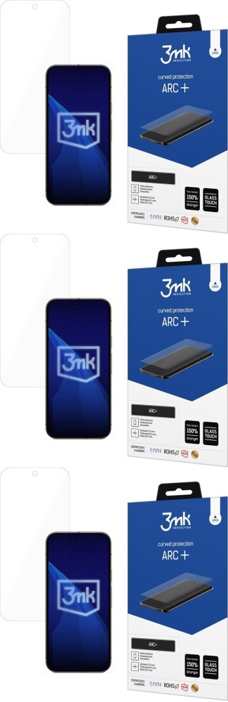 3x Folia ochronna na telefon 3mk ARC+, do Google Pixel 10/ Google Pixel 10 Pro