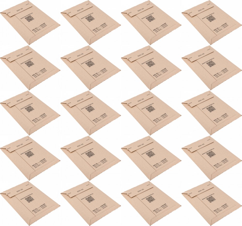 20x Koperta kartonowa, A5, 218x290mm, brązowy