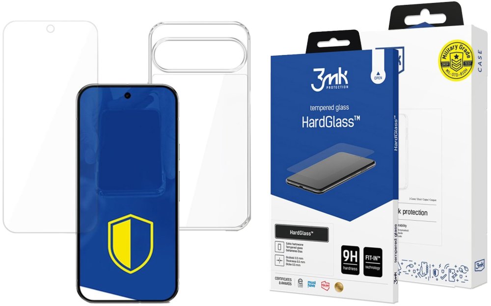 Zestaw: Etui na telefon Armor Case + Szkło hartowane 3mk HardGlass, wzmocnione, do Google Pixel 10/Google Pixel 10 Pro