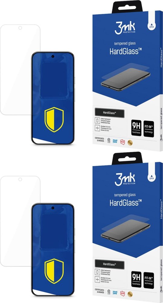 2x Szkło hartowane 3mk HardGlass, wzmocnione, do Google Pixel 10/Google Pixel 10 Pro