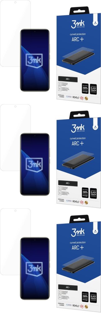 3x Folia ochronna na telefon 3mk ARC+, do Xiaomi Redmi Note 15 Pro+ 5G