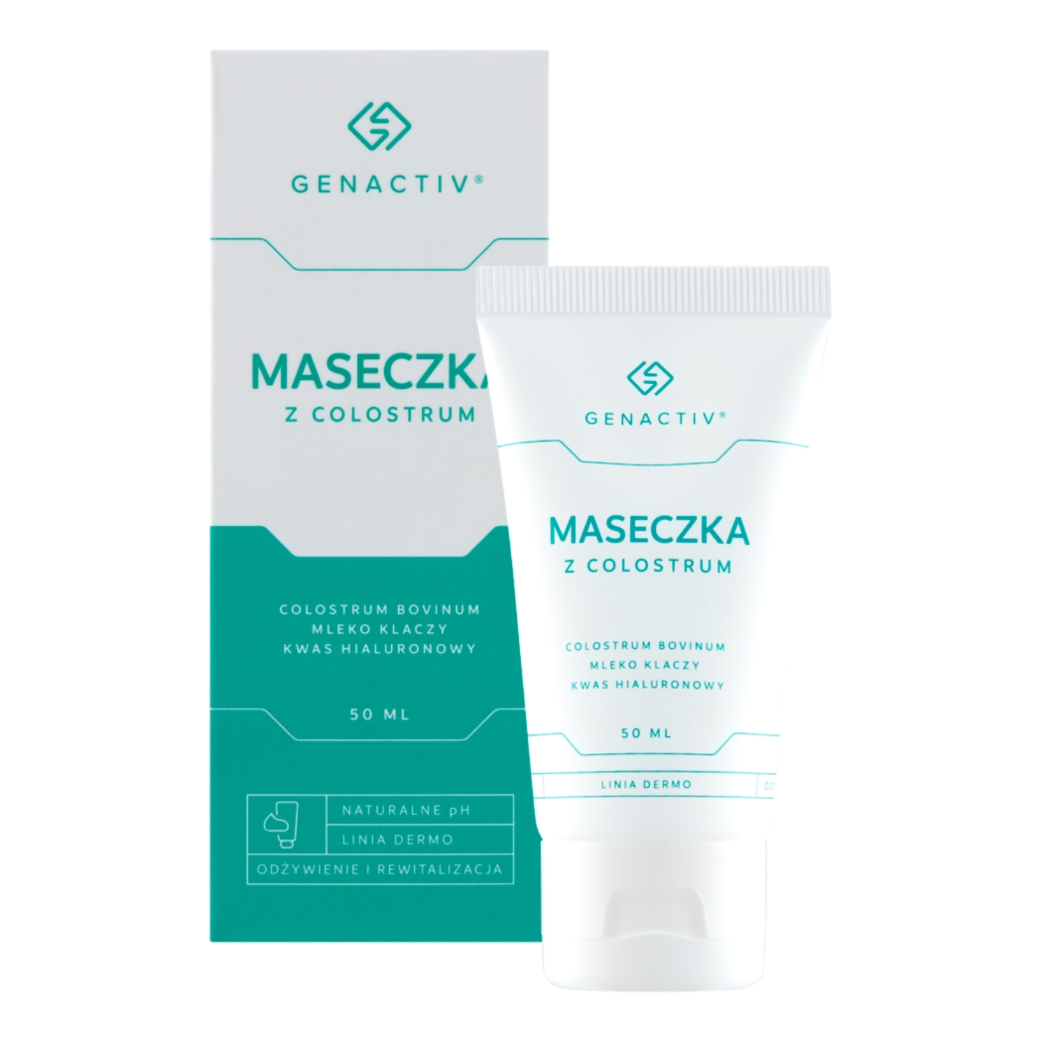Genactiv maseczka z colostrum, odżywczo-rewitalizująca, 50 ml