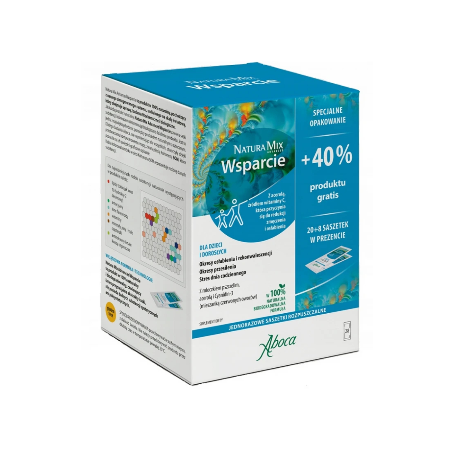 Aboca, natura mix advanced wsparcie, 28 saszetek