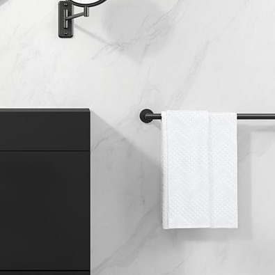 Geesa Nemox Black wieszak na ręcznik 60 cm czarny 916507-06-60