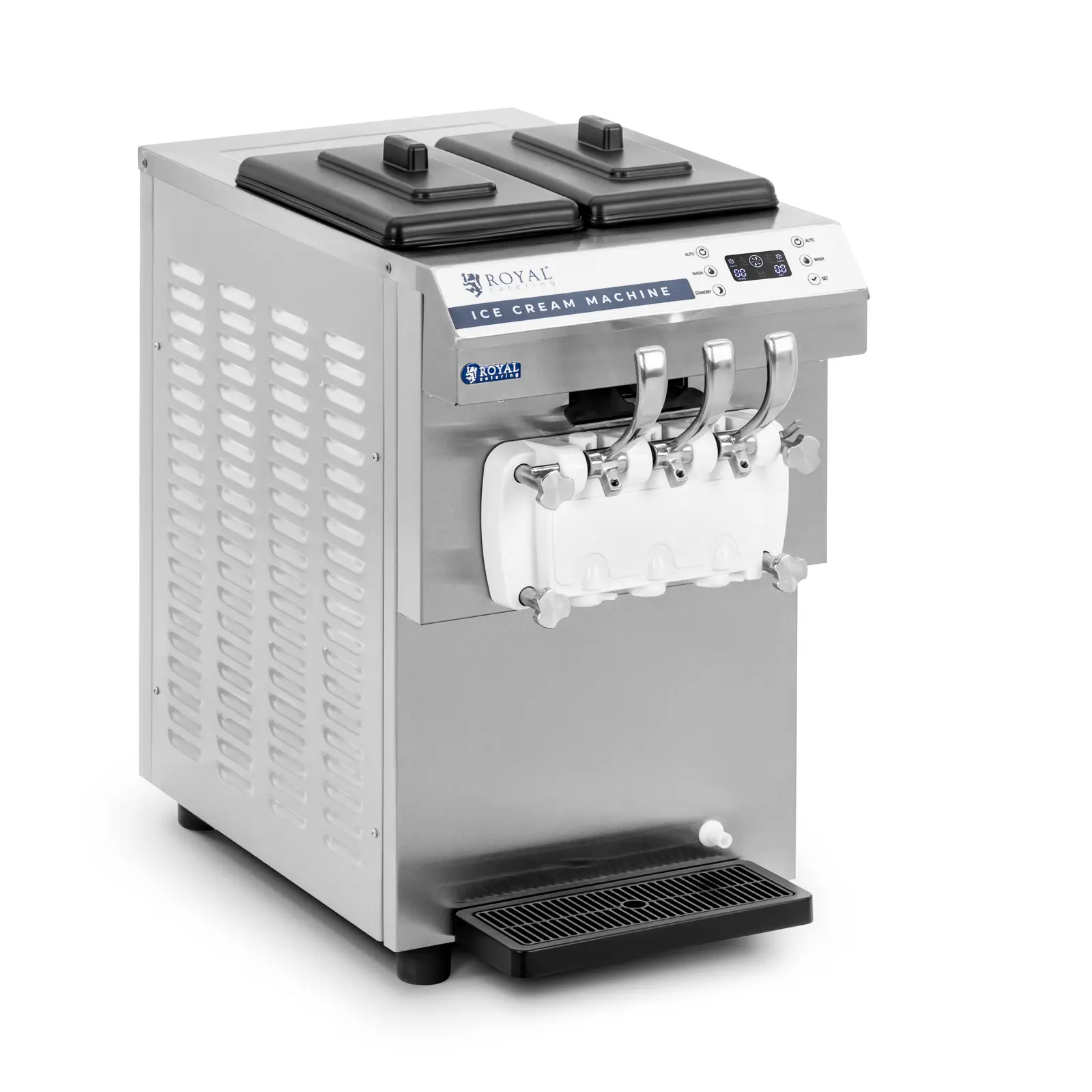 Maszyna do lodów włoskich, nablatowa 1350W, 2 smaki + mix | 10013199