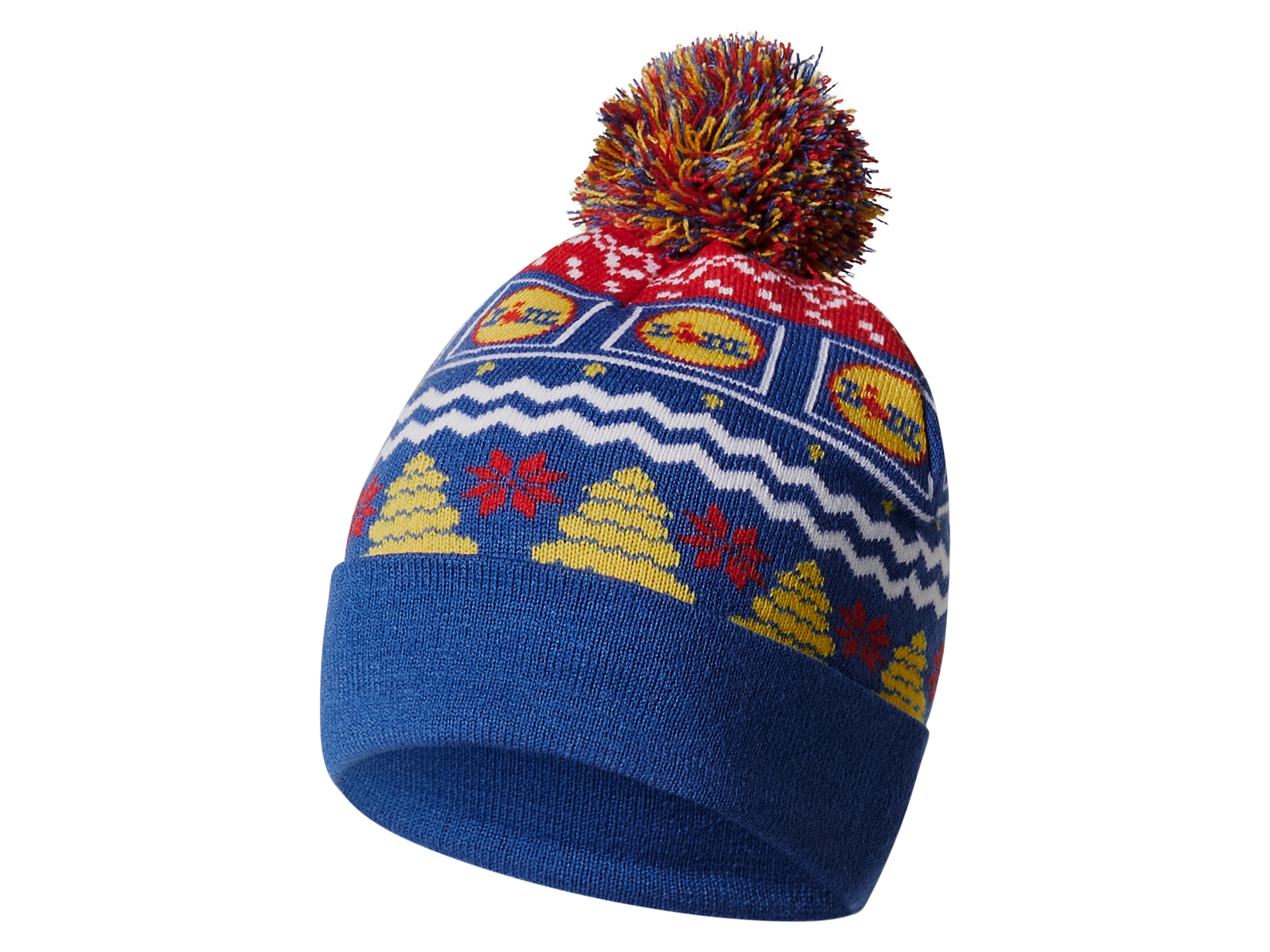 Czapka świąteczna unisex z kolekcji Lidl Fan Niebieski, S/M