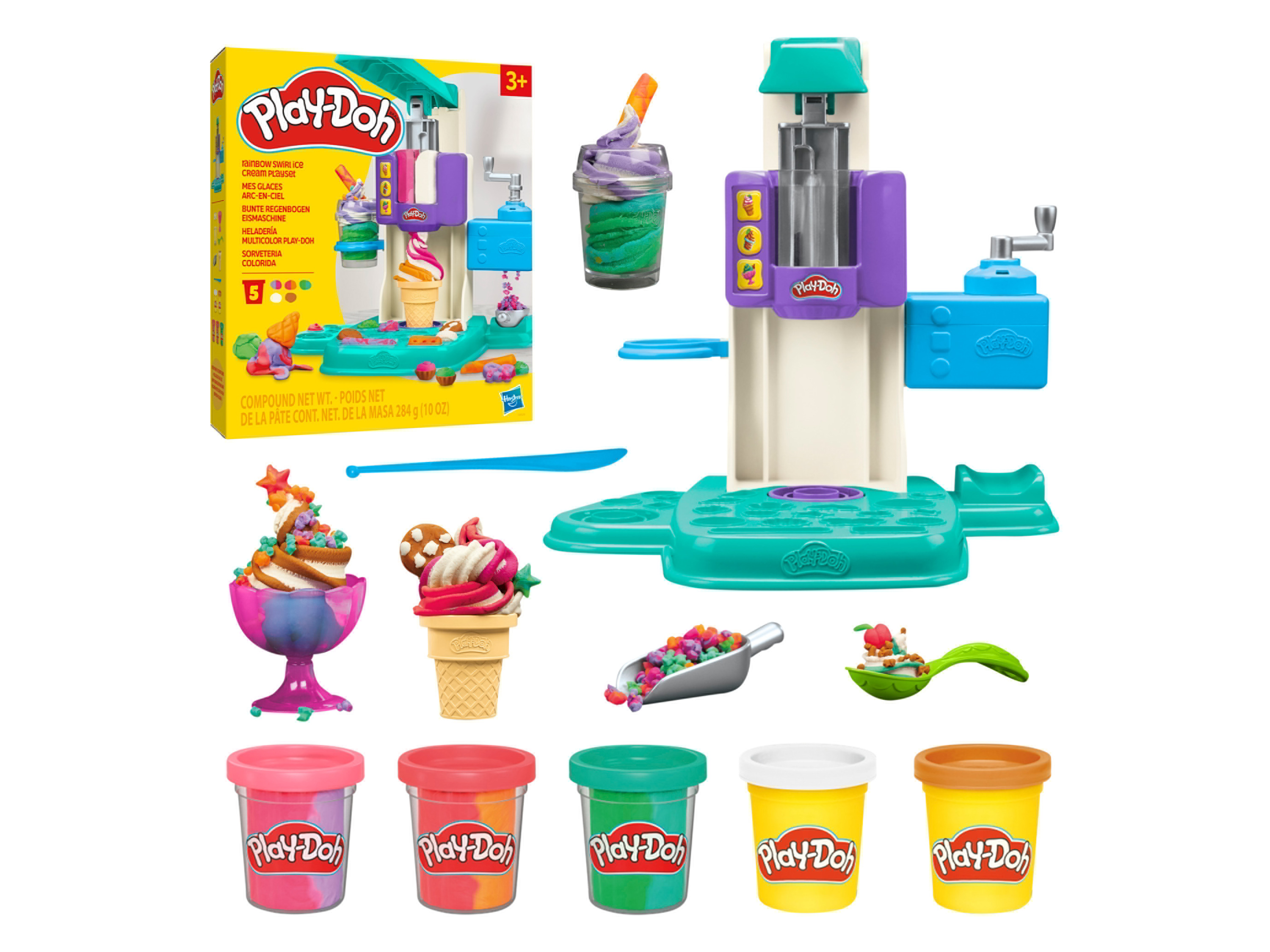 Play Doh Zestaw ciastoliny Maszyna do lodów