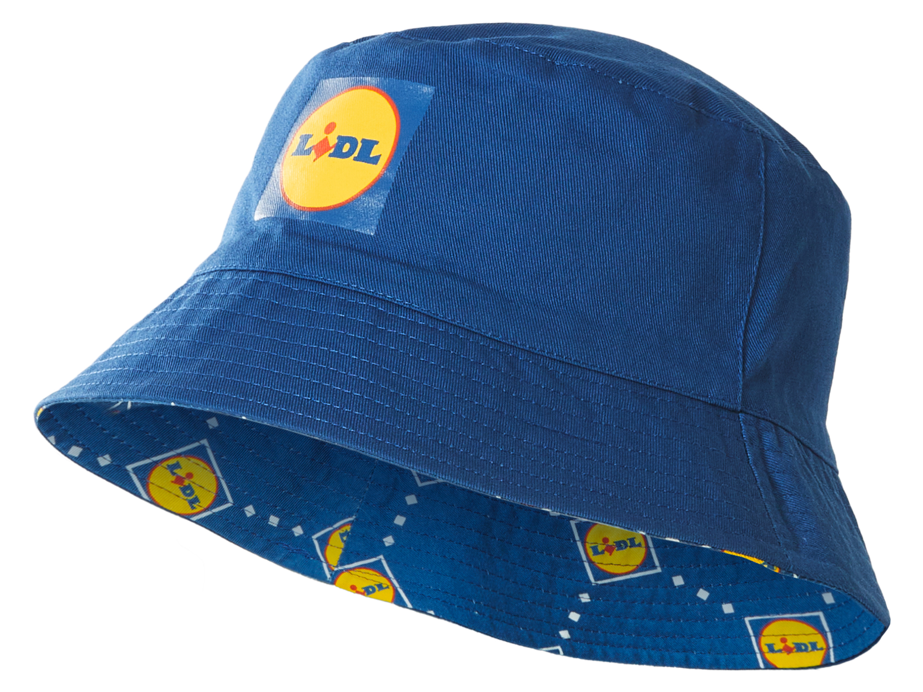 Kapelusz bucket dwustronny z kolekcji Lidl Niebieski, S/M