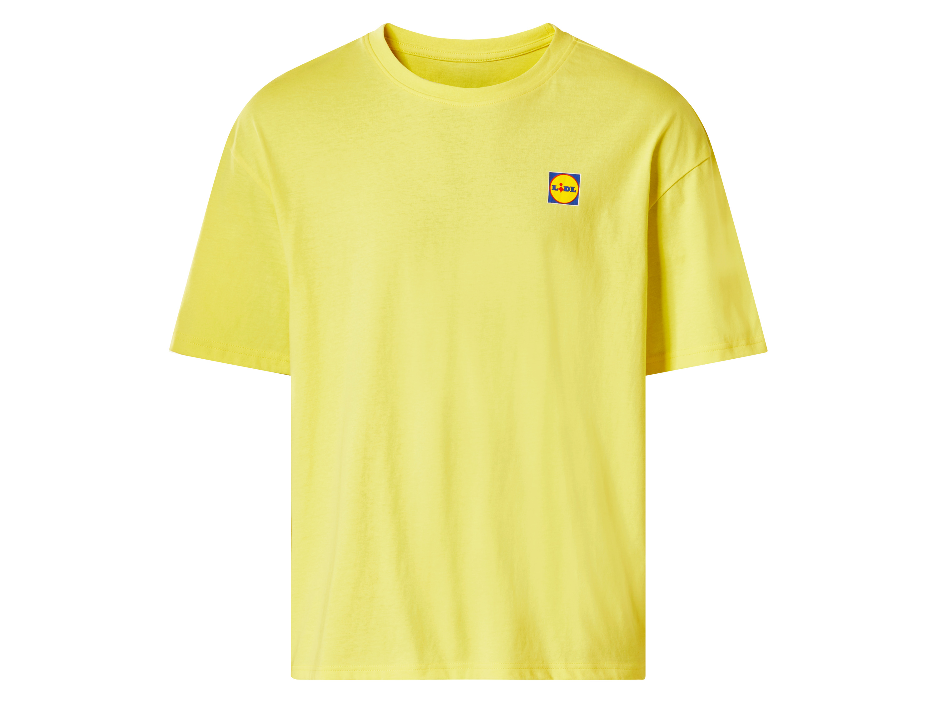 T-shirt męski z biobawełny z kolekcji Lidl Żółty, S44/46