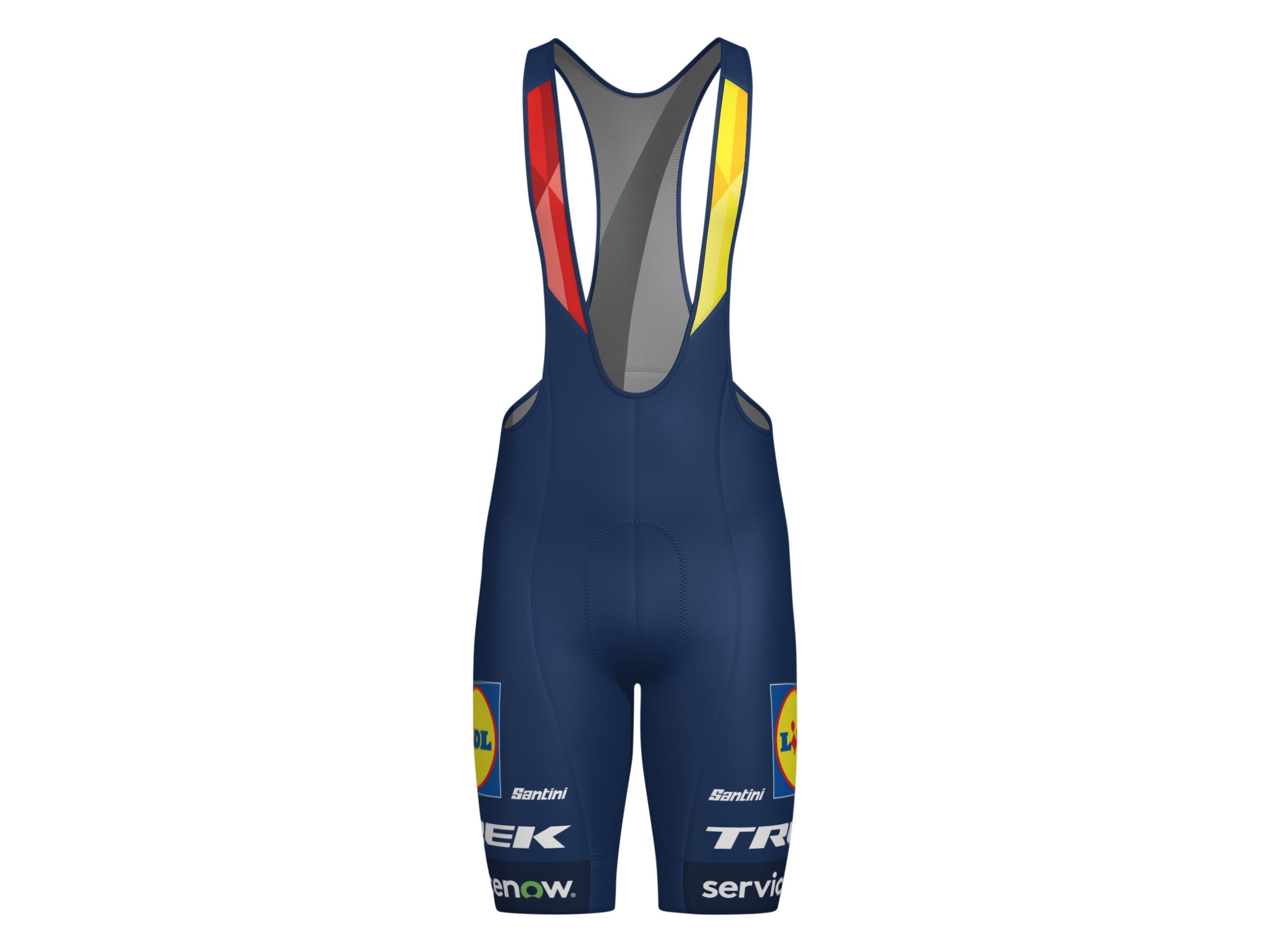 Santini Spodenki męskie na szelkach z kolekcji Team Lidl-Trek 2026 S