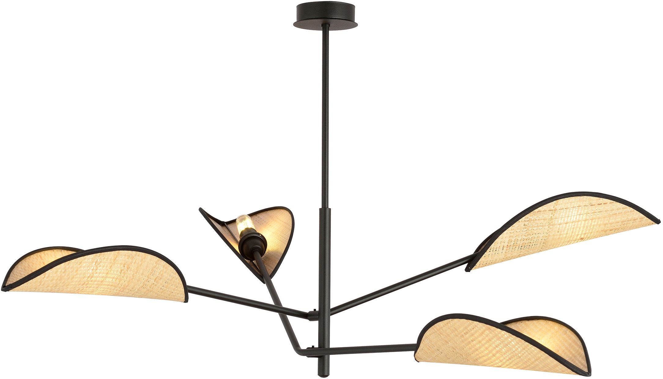 Darmowa Dostawa - Lampa podsufitowa 4x10 W czarna-beżowa Emibig Vene 11604