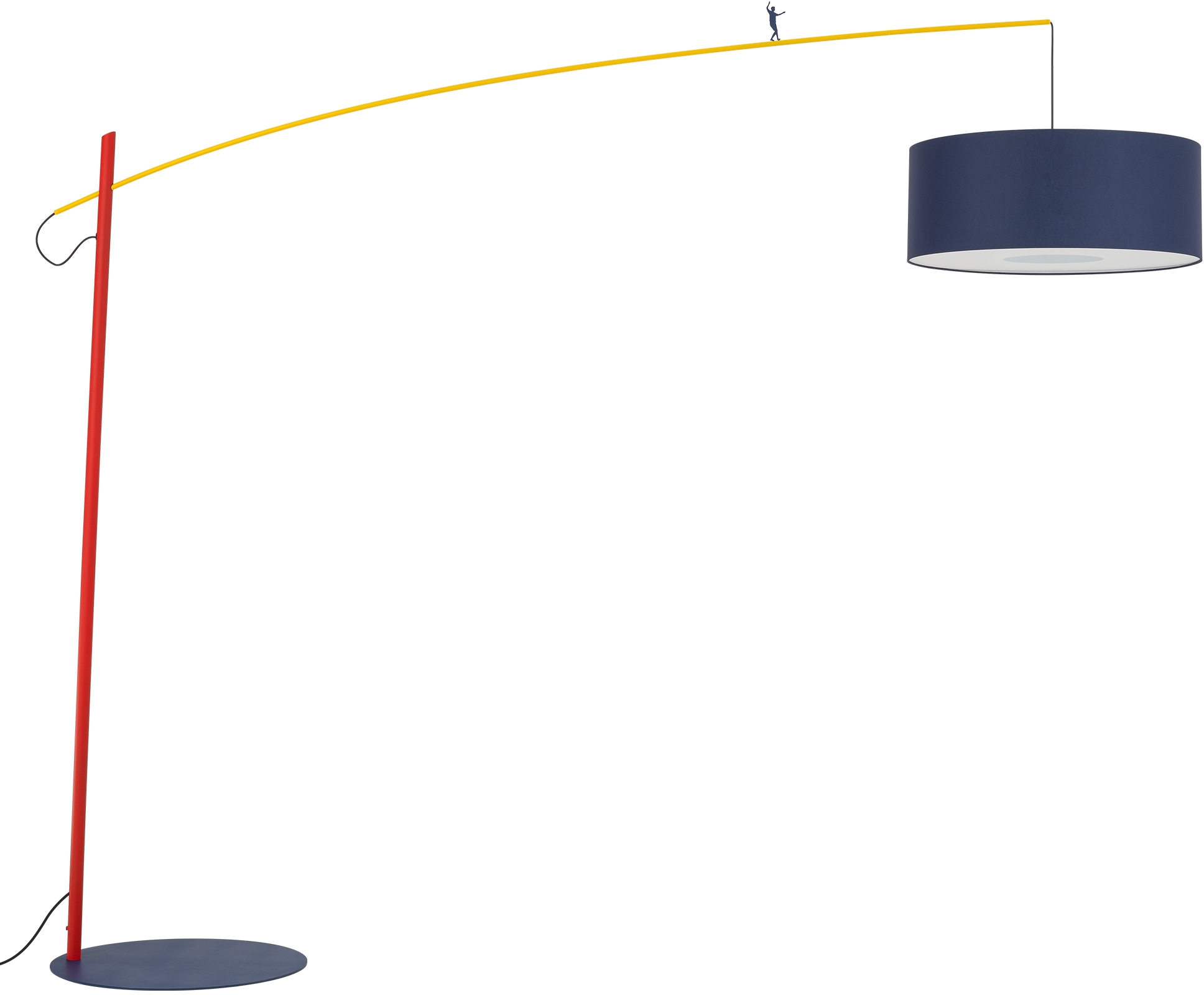 Darmowa Dostawa - Lampa stojąca 1x25 W czerwona-żółta Nowodvorski Lighting Poise 11430