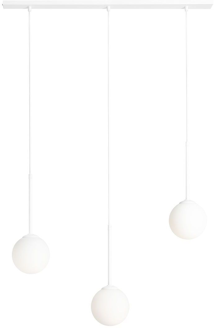 Darmowa Dostawa - Lampa wisząca 3x10 W biała Aldex Bosso 1087E