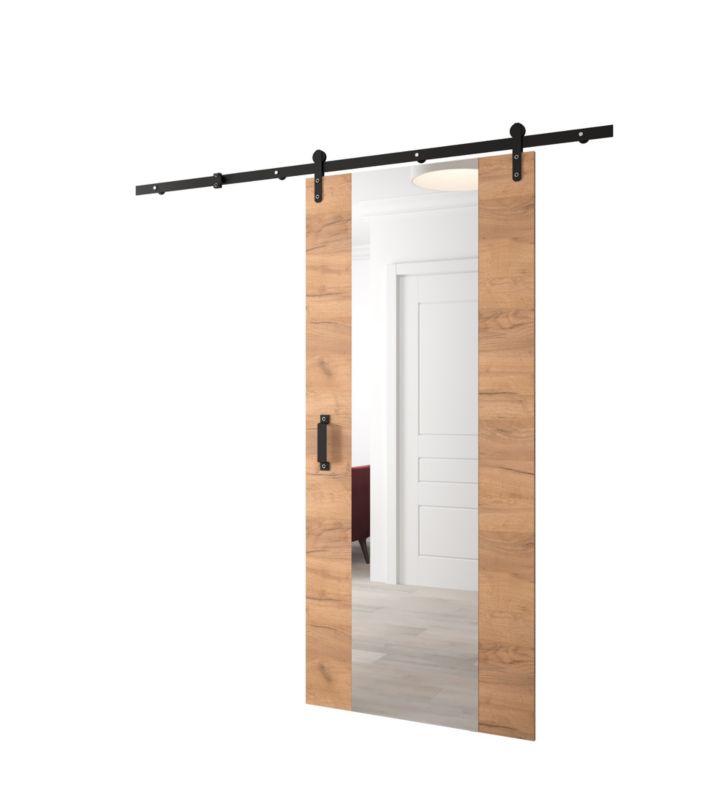 Drzwi przesuwne Loftiko II Abiks 90x204 dąb craft 1 szt.