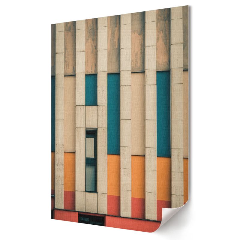 Plakat Wallfluent Format A4 Kolorowa architektura Artysta Baron 1 szt.