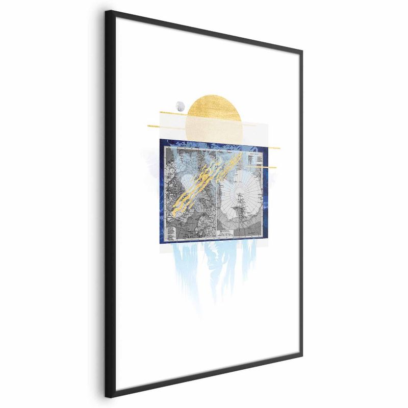 Plakat Artgeist Antarktyda 29,7x42 cm z ramą czarną 1 szt