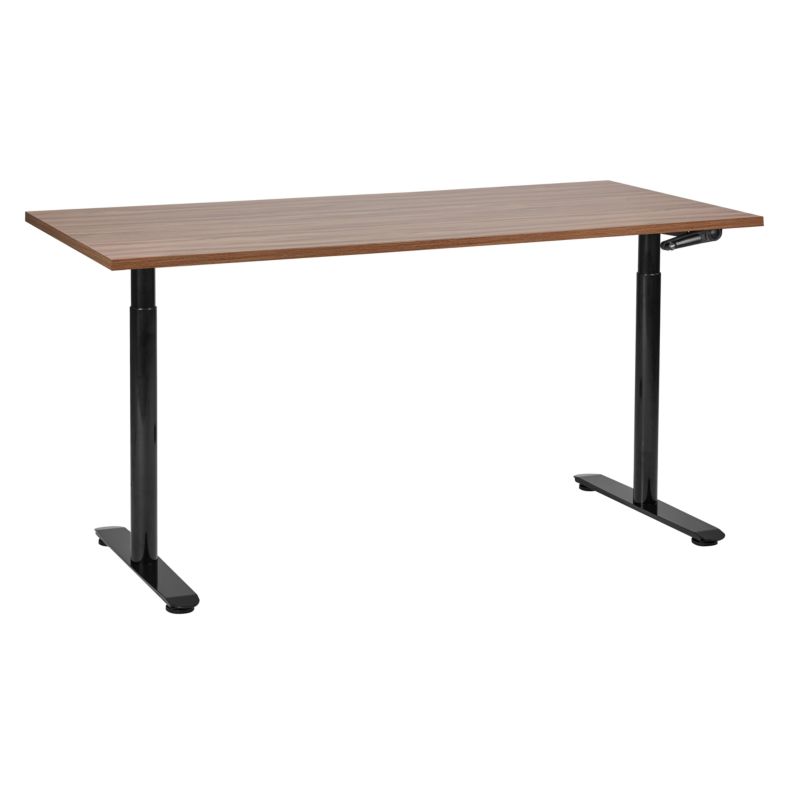 Biurko regulowane manualnie Destinas Brązowy/ czarny 160 cm 72 cm 1 szt.