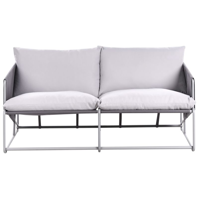 Sofa ogrodowa dla 2 osób Ponte Metal Szary 1 szt.