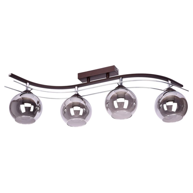 Lampa wisząca sufitowa Szpak AGAT PLUS S11 nowoczesna brązowa 4xE27 1szt