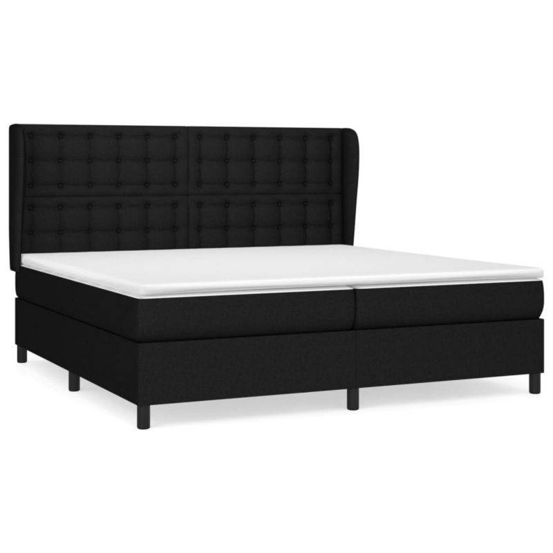 Łóżko kontynentalne WaszeMeble 200x200 cm czarne WM-3128311 1 szt.