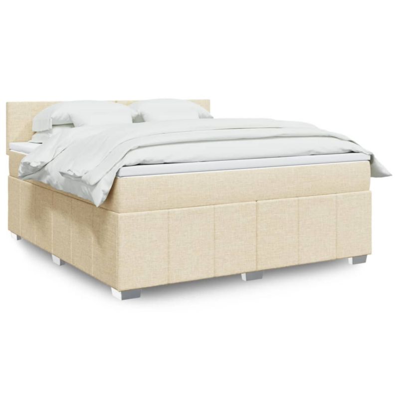 Łóżko kontynentalne WaszeMeble 180x200 cm kremowe WM-3289445 1 szt.