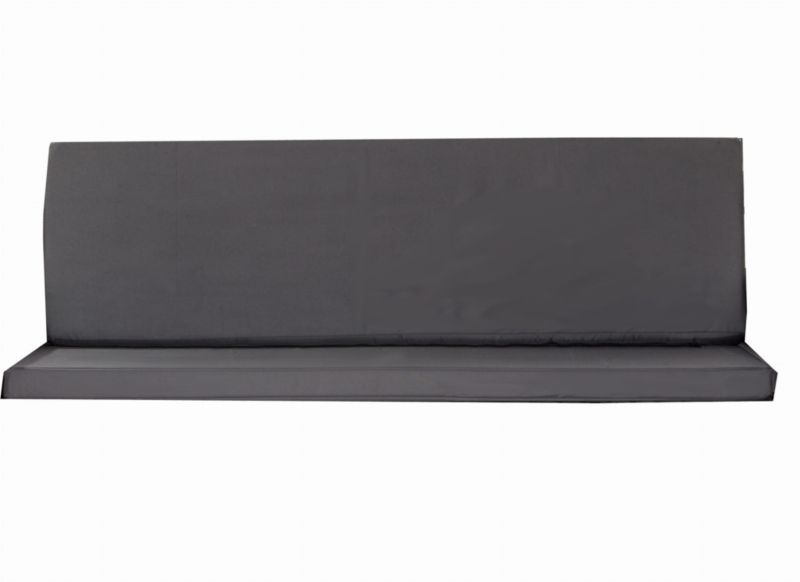 Poduszka ogrodowa na huśtawkę 3-osobową, Setgarden, 150x60x50cm, antracyt poduszka ogrdowa na ławkę zdejmowany pokrowiec, 1szt