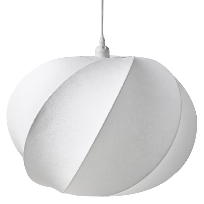 Lampa wisząca Maquine Jedwab syntetyczny Biały 1 szt.