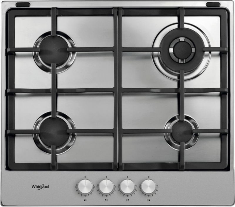 Płyta gazowa WHIRLPOOL TGML661IX. 58 cm Inox stal 1szt.