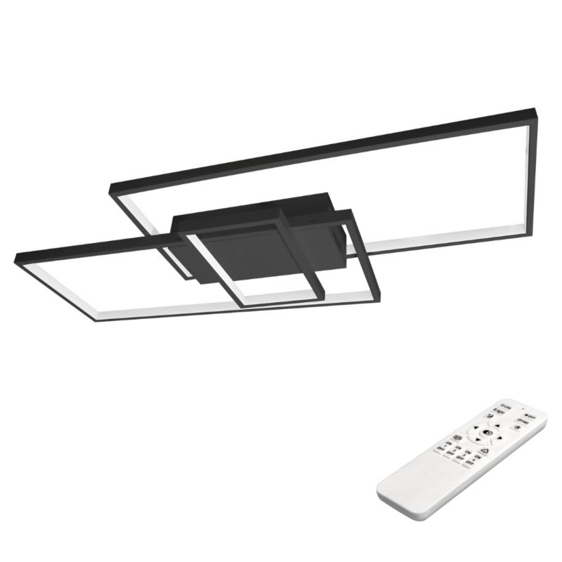 Żyrandol LED MasterLED Vela 90W 83x36x8 cm IP20 3000K-6500K regulacja barwy + pilot czarny 1 szt.