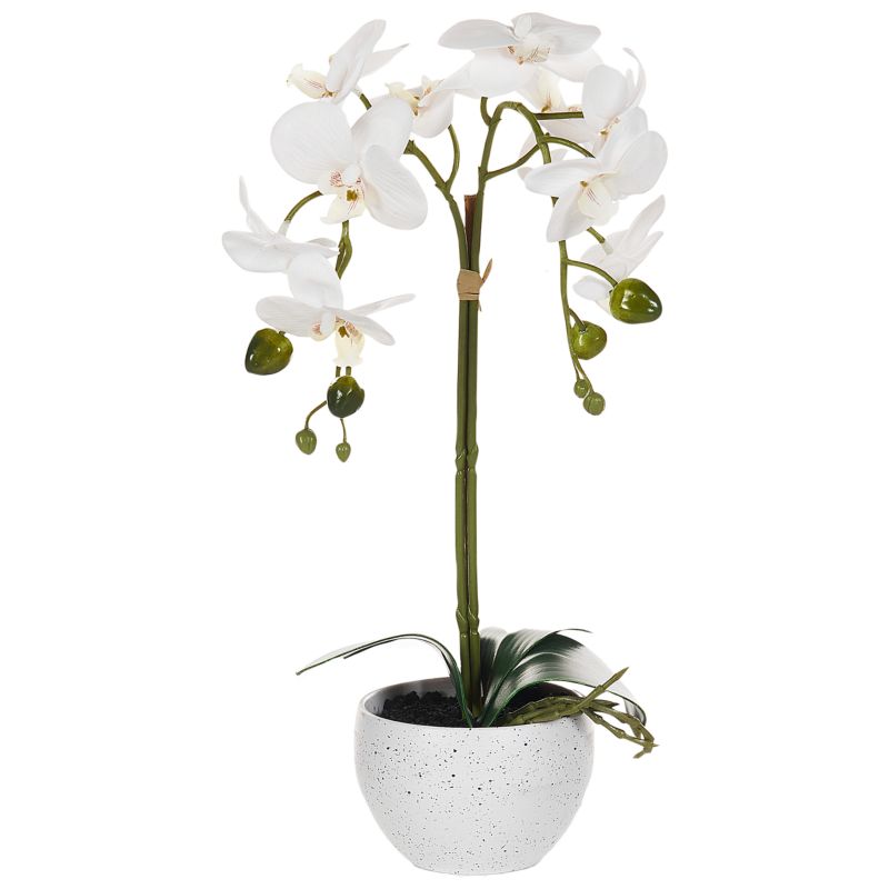 Sztuczna roślina Orchid 42 cm Biały 1 szt.