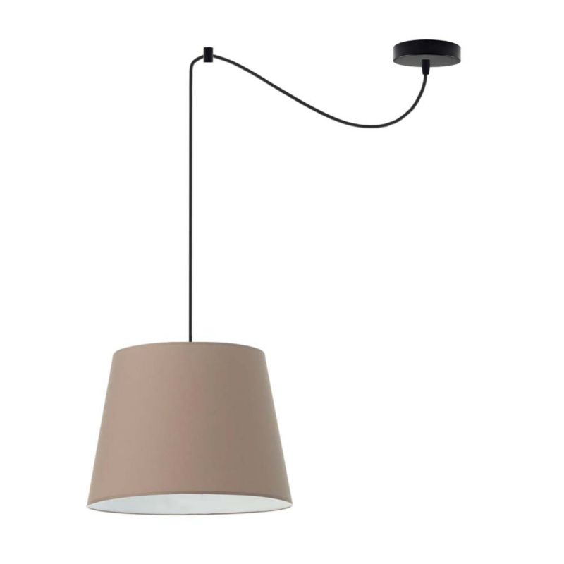 Lampa sufitowa Volta Light Factory żyrandol lampa wisząca z abażurem stożek Cappuccino KOKO 1szt.