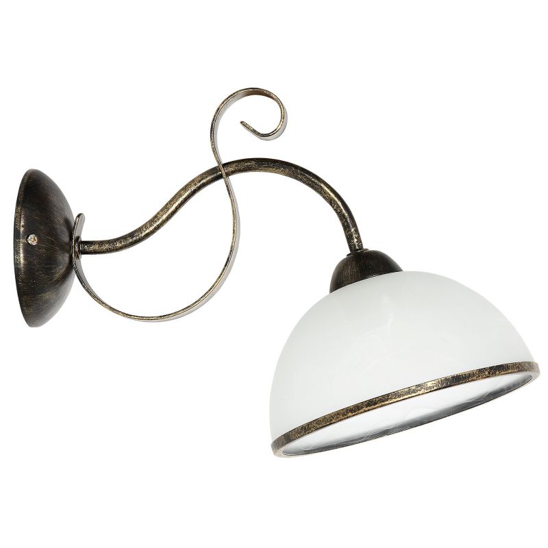 Kinkiet ścienny Luminex Antica złota patyna-biały 1 x E27 x 15W IP20 wym: 26 x 19 x 33 cm - 1 szt.