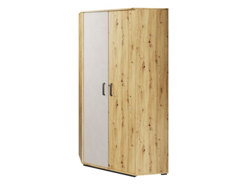 Szafa MIRJAN 24 narożna 2D Qubic QB-01 dąb artisan/silk flou 1 szt.