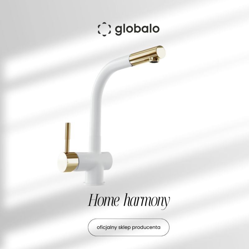 Bateria kuchenna GLOBALO Lobio White/Light Gold Ring 1.1 1 szt.