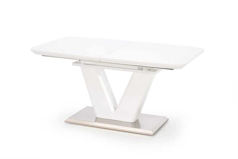 Stół Venom INTESI rozkładany do jadalni biały połysk nowoczesny glamour 160-220x90 cm 1 szt.
