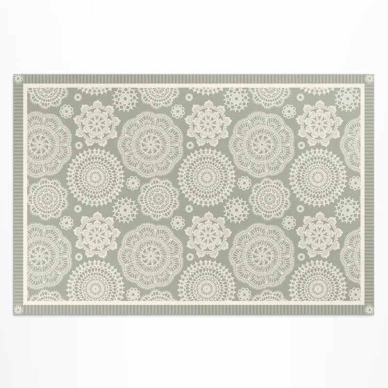 Dywan Winylowy Z Nadrukiem Wallfluent 140x210 cm Kwieciste mandale dekoracyjny wzór boho 1 szt.