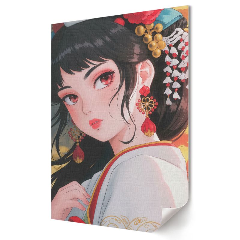 Plakat na płótnie Wallfluent Format A1 Spojrzenie anime Artysta Karol Pawlak 1 szt.