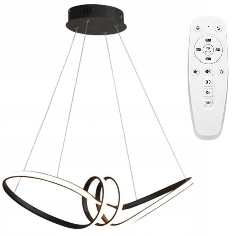 Lampa Sufitowa Wisząca Toolight Led App823-Cp Long Czarny