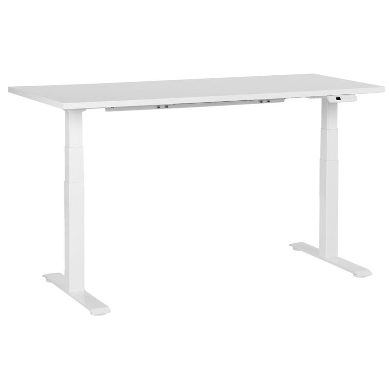 Biurko regulowane elektrycznie Destines Biały 160 cm 72 cm 1 szt.