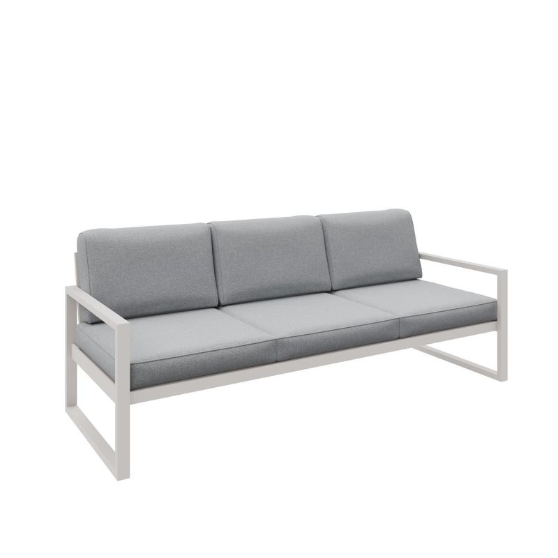 Sofa ogrodowa Bettso Alicante trzyosobowa na kaszmirowych nogach jasnoszary 1szt.