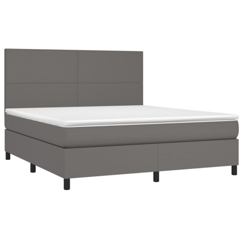 Łóżko kontynentalne WaszeMeble 180x200 cm szara WM-3135841 1 szt.