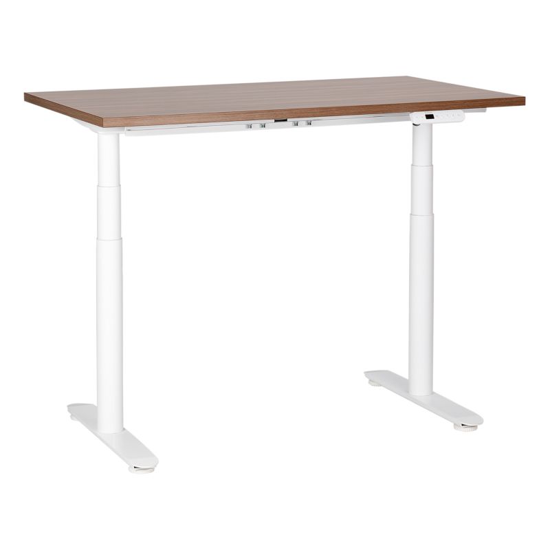 Biurko regulowane elektrycznie Destinas Brązowy/ biały 120 cm 72 cm 1 szt.