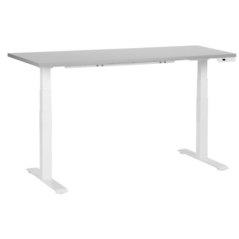 Biurko regulowane elektrycznie Destines Szary/ biały 160 cm 72 cm 1 szt.