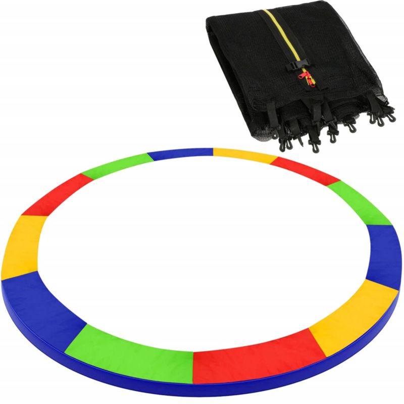 Siatka do trampoliny wewnętrzna z osłoną na sprężyny Springos 426 cm 14 FT 8 multikolor 1 kpl.