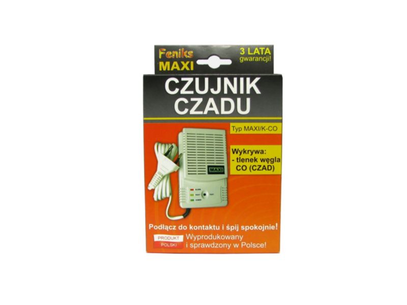 Czujnik Czadu, detektor Feniks (tlenku węgla - CO) 1 szt.